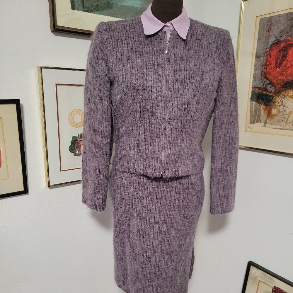 Vintage 90's Ellen Tracy Mohair Two Piece Suit